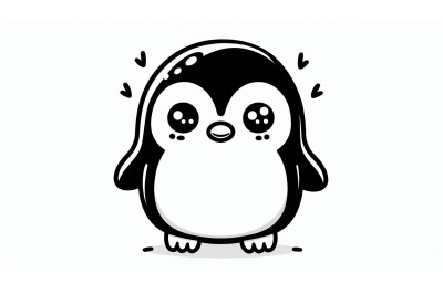 Cartoon Penguin Standing