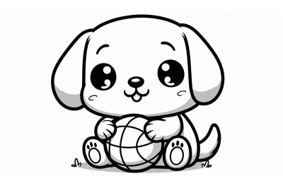 Cartoon Puppy Ball