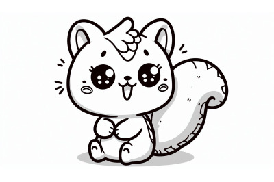 Cartoon Squirrel Smile