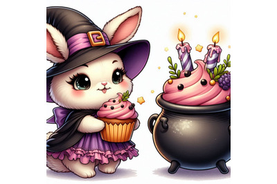 Cupcake Cauldron Bunny