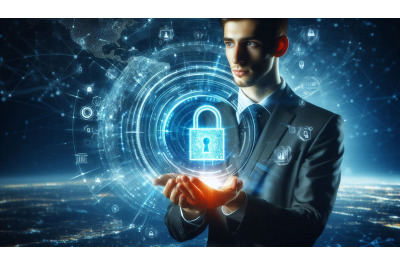 Cyber Security Padlock