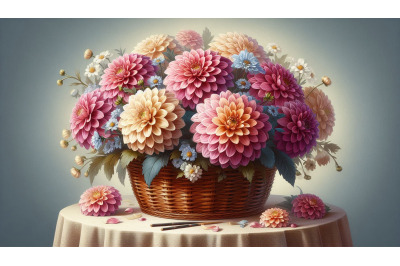 Dahlia Basket Realism