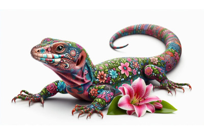 decorated lizard