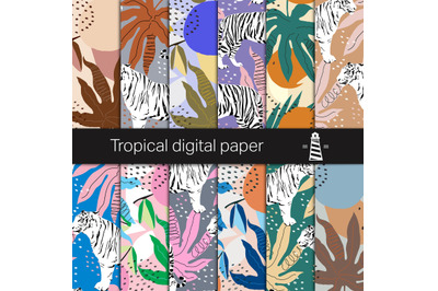 Tropical Digital Paper Pack