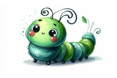 Doodle Caterpillar Sketch Character