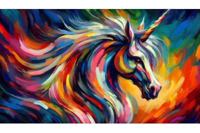 Expressionist Bold Unicorn