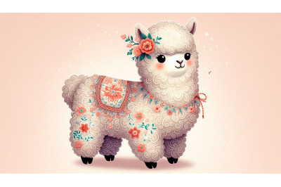fluffy alpaca