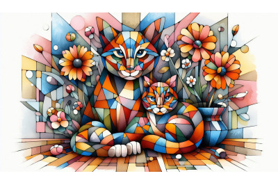 Fragmented Cat Flowers