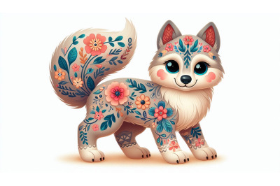 friendly wolf pup