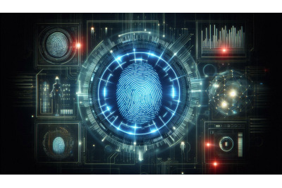 Futuristic Fingerprint Scan