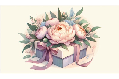 Gift Peony Pastel