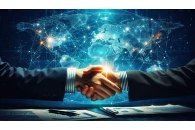 Global Partnership Handshake
