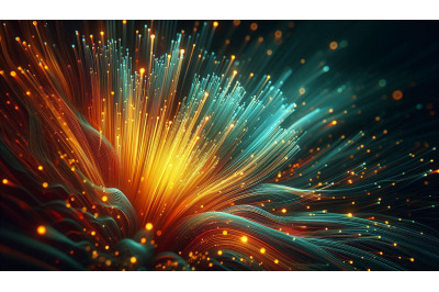 Glowing Fiber Gradient