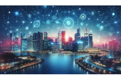 Glowing Smart City