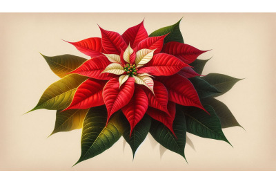 Holiday Poinsettia Digital