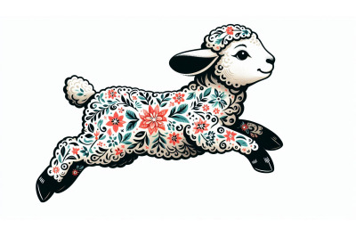 hopping lamb