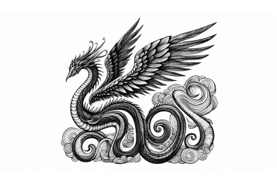 Ink Winged Serpent