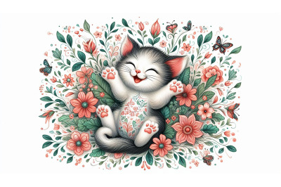 joyful kitten