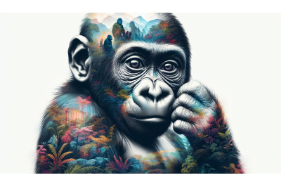 jungle gorilla baby