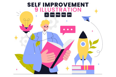9 Self Improvement Illustration