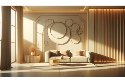Minimal Interior Warm Sunlight