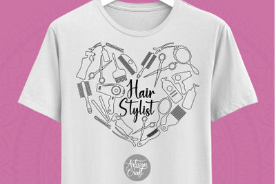 Hair stylist Doodle Collage PNG file