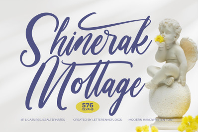 Shinerak Mottage - Modern Handwritten Font