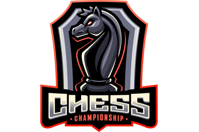 Chess championship esport mascot logo design