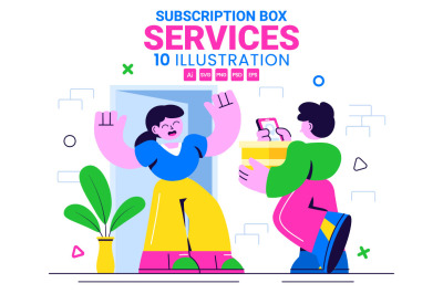 10 Subscription Box Services Illustration