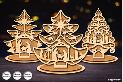Christmas Tree Stands SVG Bundle