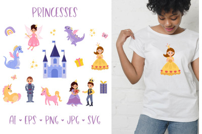 Princesses collection SVG File