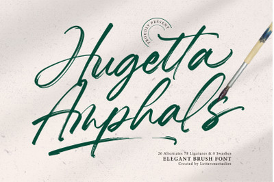 Hugetta Amphals - Elegant Brush Font
