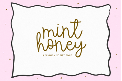 Mint Honey - Cute Script Font