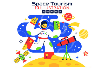 10 Space Tourism Illustration