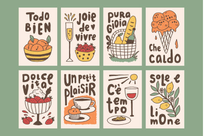 La Dolce Vita Summer Poster Set