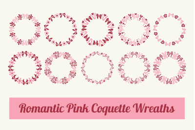 Romantic Pink Coquette Wreaths