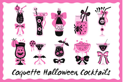 Coquette Halloween Cocktails PNG Clipart