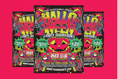 Halloween Party Celebration Flyer