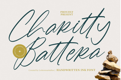 Charitty Battera - Handwritten Ink Font