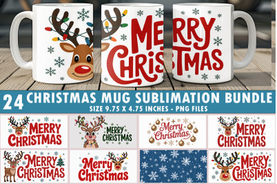 Christmas Mug Sublimation Bundle