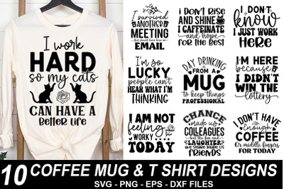 Coffee Mug &amp; T-Shirt Design Bundle