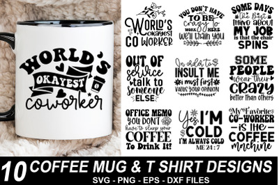 Coffee Mug &amp; T-Shirt Design Bundle