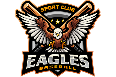 Eagles baseball esport mascot logo design
