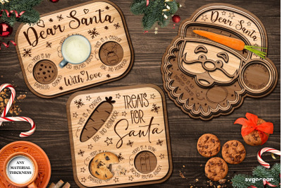 Christmas Santa Tray SVG Bundle