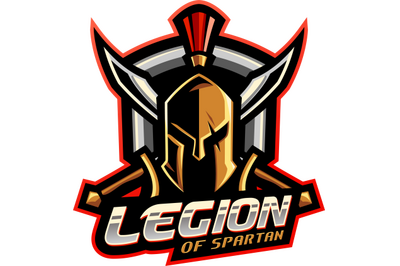 Legion of spartan esport mascot logo design