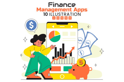 10 Personal Finance Management Apps Illustration