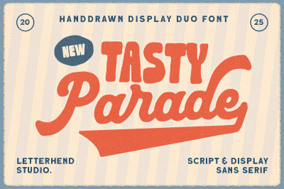 Tasty Parade Retro Font Duo