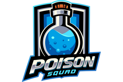 Poison squad esport mascot logo design