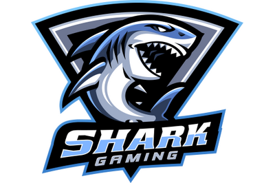 Shark gaming esport mascot logo design