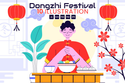 10 Dongzhi Festival Illustration